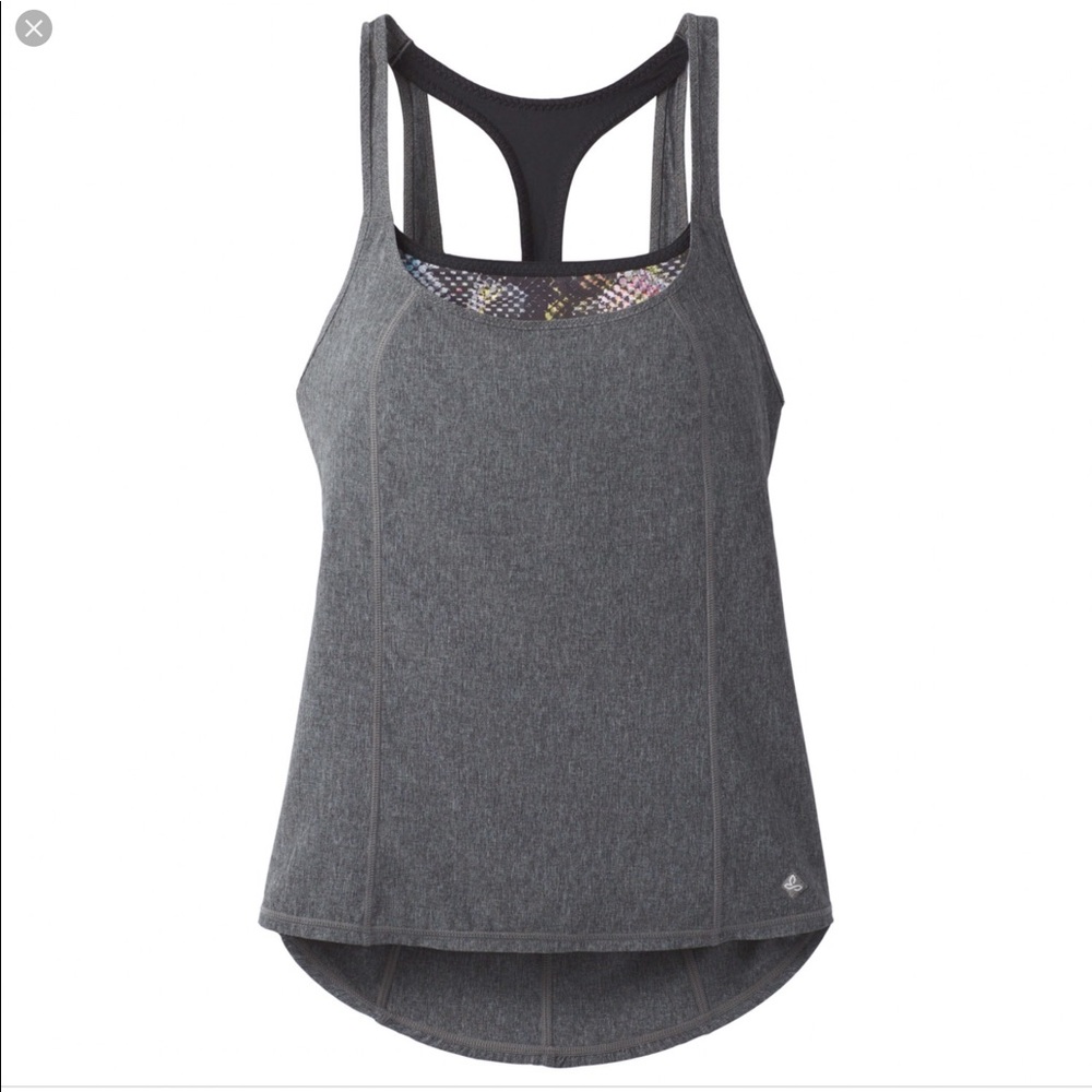 NWT Prana Heather Grey Swank Tank L